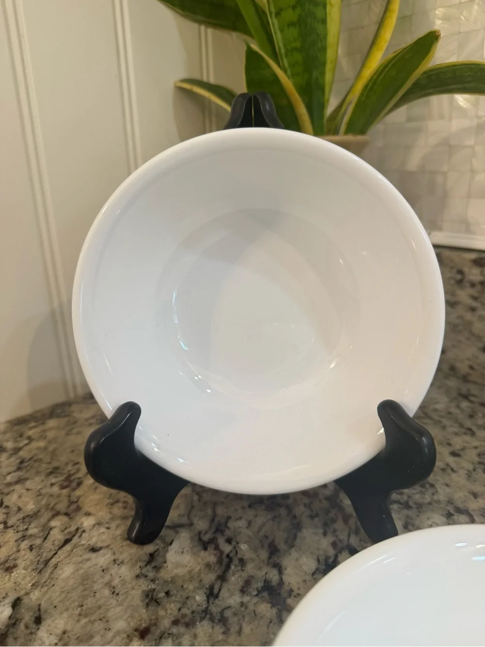 Corelle Winter Frost White Plain White Soup Cereal Bowls Set of 4